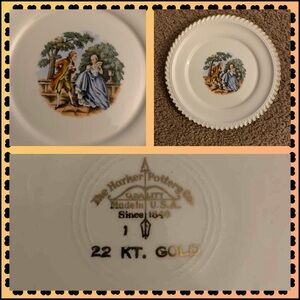 The Harker Pottery Co. 22KT. Gold plates Vintage